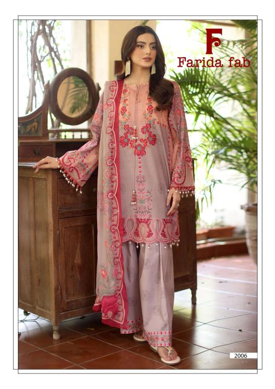 Farida fab charizma vol 2 karachi handloom dress materials wholesale